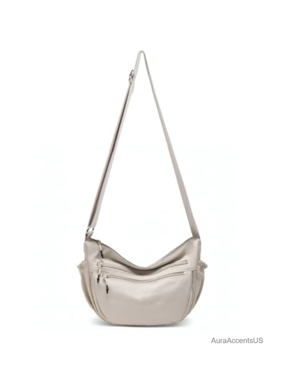 Crescent Nylon Crossbody Bag Women Lightweight Sling Hobo Shoulder Bag